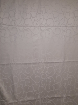 1 kpl luonnonvaalea koukero verho 153x235cm