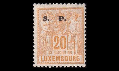 Luxemburg 41B ** Virkamerkki 20 C (13½) (1882)