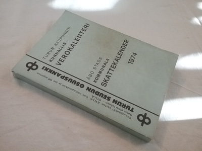 Turun kaupungin kunnallis VEROKALENTERI 1974