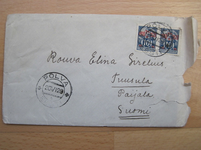 VANHA Kuori Viro - Suomi 1928