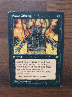 Magic the Gathering  Burnt Offering