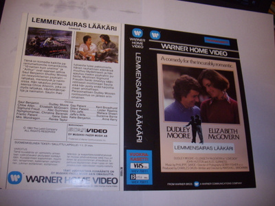 Vhs kansipaperi Fix - LEMMENSAIRAS LÄÄKÄRI  (Sis.postikulut)