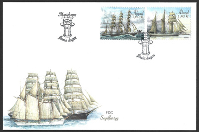 FDC Åland 2019  Purjealuksia  LaPe ÅL 454-455