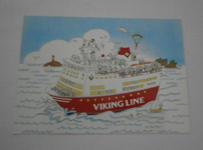 Viking Line -joulu, m/s Isabella, laivaleima Hki Navire 1993