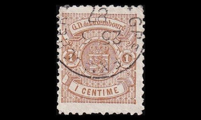 Luxemburg 37C o Vaakuna 1 C (11½:12) (1880)