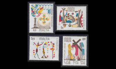 Malta 525-8 ** Kansanperinne (1976)