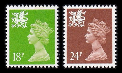 Iso-Britannia W_60-1A ** Wales Elisabeth (13¾:14¼) (1991)