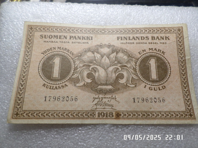 1 mk 1918 17962056 JÄR / Mul pystytaitteita kl 4-5