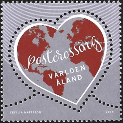 Åland 2019  Postcrossing  Världen  **  LaPe 461