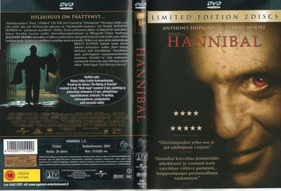 Hannibal	(2 423)	K	-FI-	DVD	suomik.	(2)	EGMONT limited ed