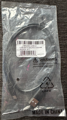 MicroUSB kaapeli 6cm - UUSI