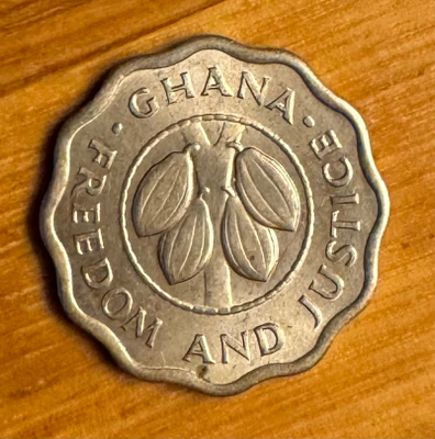 Ghana 2 & 1/2 pesewas 1967