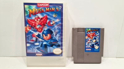 NES - Mega Man 5 (PAL-B SCN, vuokrakotelo?)