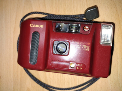 Canon AF35J ("sprint" / "Autoboy lite") filmikamera (retro)