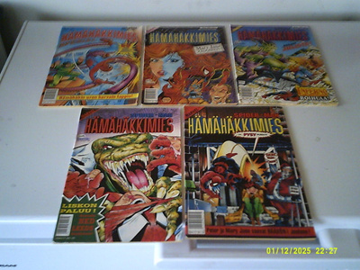 Spider-man/Hämähäkkimies vuosikertaa 1991(5 kpl)