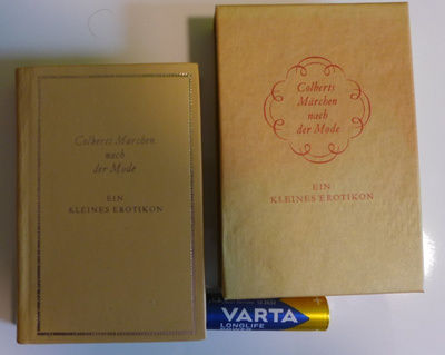 KIRJA eroottisia satuja saks. koko 10x7 cm