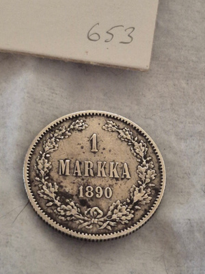 1 markka 1890, Suomi