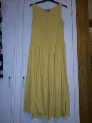 Gina Fashion keltainen maxi MEKKO koko M
