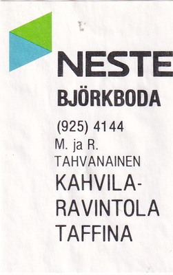 Björkboda,  NESTE  3/8