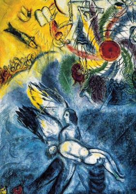 Marc Chagall Värikuva taideteos