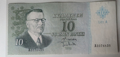 10 Markkaa 1963 Litt. A Ä8076435