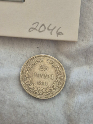 25 penniä 1891, Suomi