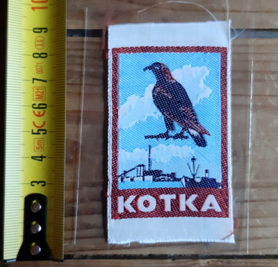 Kotka vintage kangasmerkki todella hieno