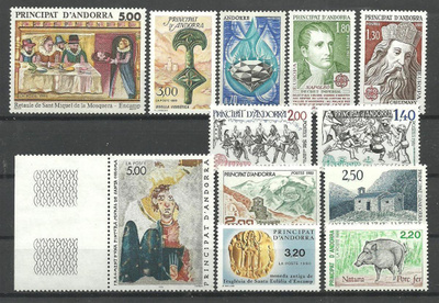 ANDORRA (Ra) levyllinen postituoreita merkkejä **