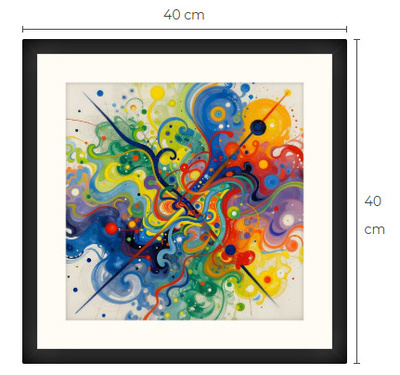 Uusi uniikki abstrakti art print taulu 40 cm x 40 cm