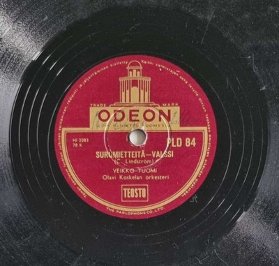 Savikiekko 1953 - Veikko Tuomi - Odeon PLD 84