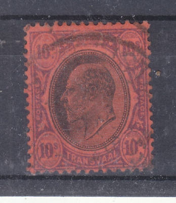 Transvaal 1904-8   10 Sh leimattuna