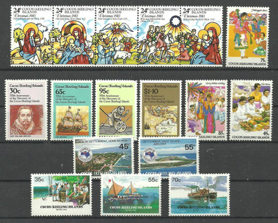KOOKOSSAARET Australia suuri levyllinen postituoreita **