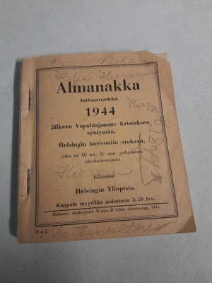 huuda syntymävuotesi almanakka 1944