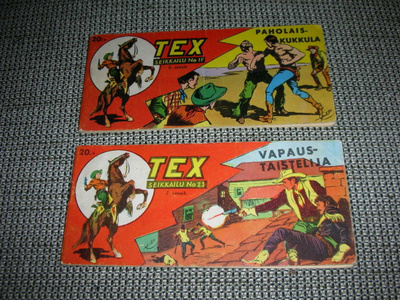 Tex liuskat 1954 2 kpl