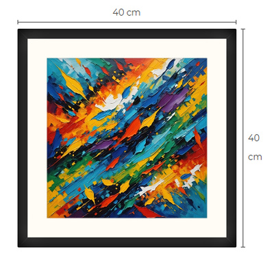 Uusi uniikki abstrakti art print taulu 40 cm x 40 cm