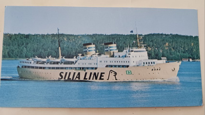 Silja Line, s/s Bore, ylipitkä väripk, ei p.