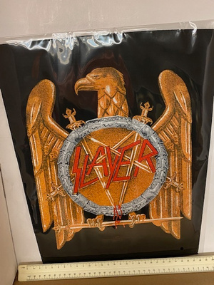 Slayer Kotka Logo selkälippu