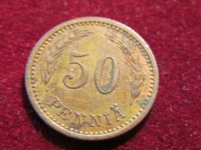 50 penniä 1940 Cu