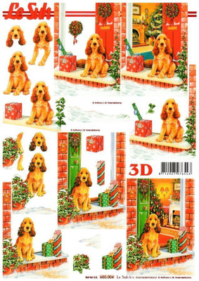 3D KUVA "°KOIRA JA JOULUAATTO"° /Le Suh