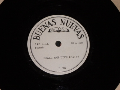 7" TUNTEMATON? - Shall Man Live Again? - single  EX+