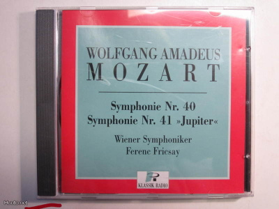 Mozart : 40. sinfonia ja 41. sinfonia ( Jupiter ) - CD