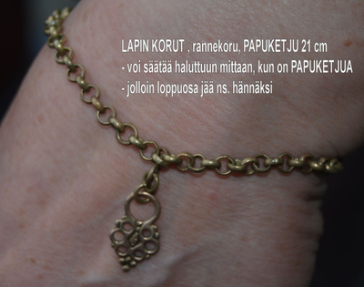 KK, LAPIN KORUT , PRONSSI, RANNEKORU, papuketju
