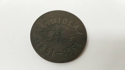 Pohjola 75 vuotta 1891-1966 mitali (Kalervo Kallio)