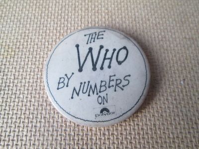 vintage The Who By Numbers -pinssi