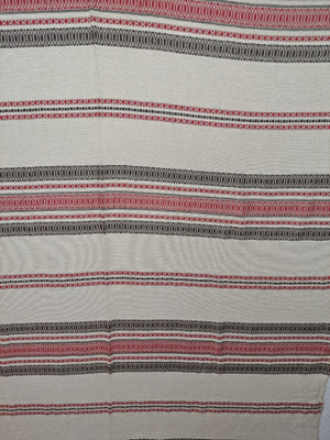 Raidalliset tupaverhot 130x162cm x2 kpl