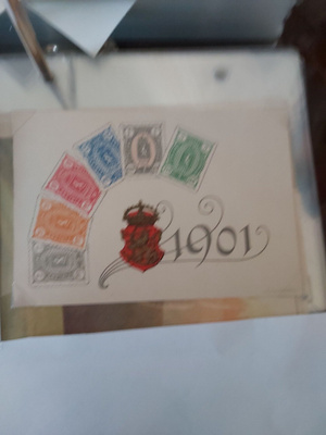 postimerkki aiheinen vaakuna Kortti