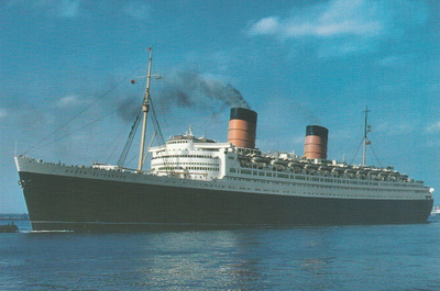 LAIVAKORTTI - R.M.S.QUEEN ELIZABETH
