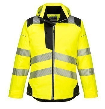 Portwest T400 Huomio-talvityötakki (kel/mus, koko XL)