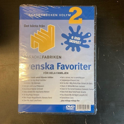 Svenska Karaokefabriken - Karaokeboxen Volym 2 6DVD (UUSI)