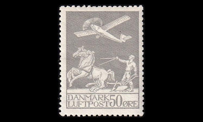 Tanska 180 * Lentoposti 50 öre (1929)